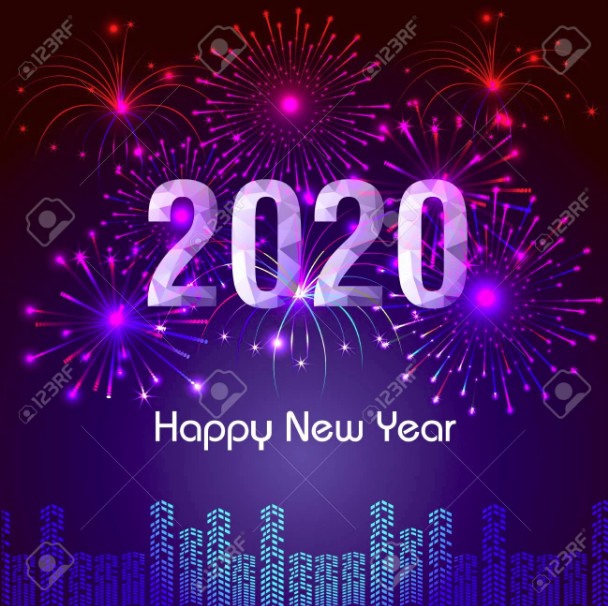 تهاني بمناسبة حلول السنة الميلادية 2020